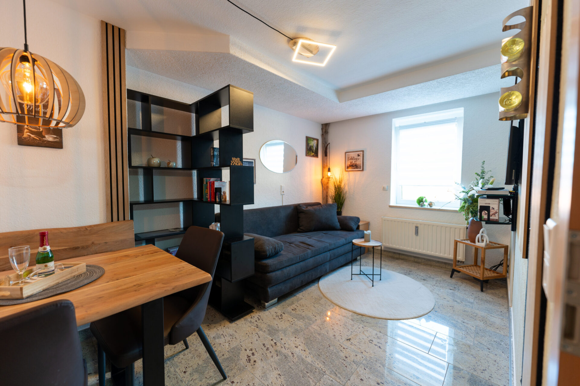 Blick in die Ferienwohnung der Pension Krone in Freiberg